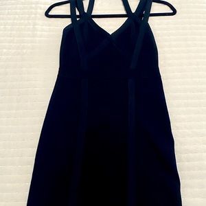 Bebe Black Dress- Herve Leger Inspired, Size Small